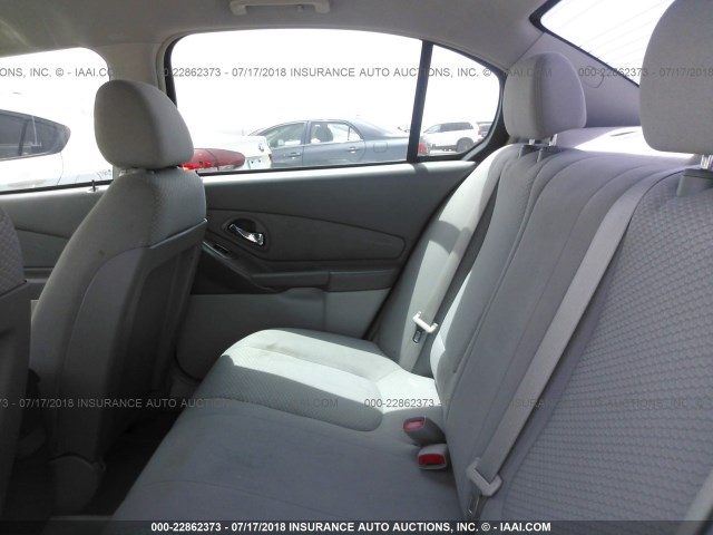 1G1ZS58F98F135664 - 2008 CHEVROLET MALIBU LS ვერცხლისფერი ფოტო 8