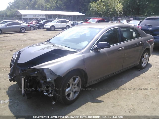 1G1ZA5E04AF104721 - 2010 CHEVROLET MALIBU LS Қоңыр фото 2