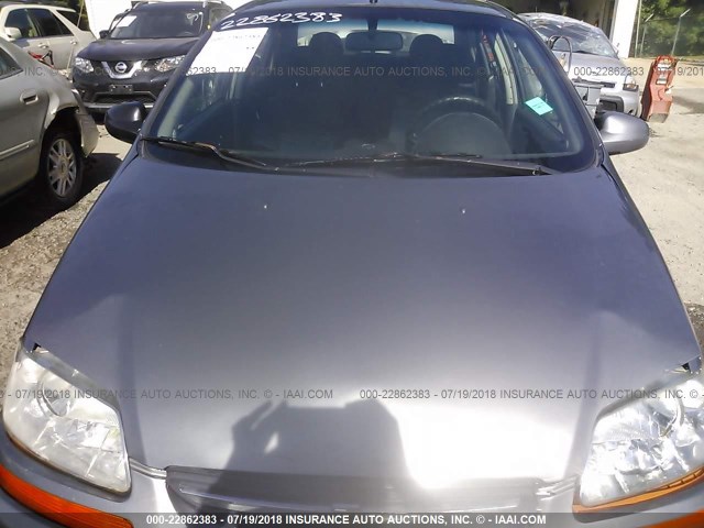 KL1TG56666B669850 - 2006 CHEVROLET AVEO LT GRAY photo 10