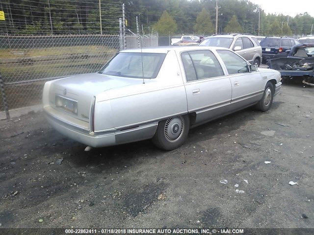 1G6KD52B9RU257630 - 1994 CADILLAC DEVILLE SILVER photo 4