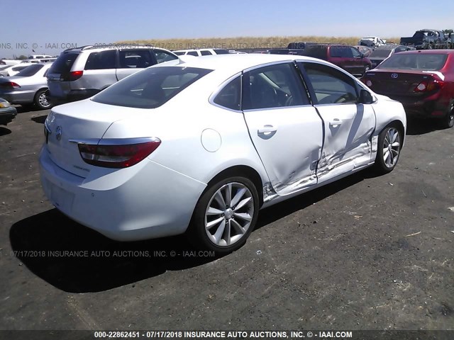 1G4PR5SK0G4148602 - 2016 BUICK VERANO CONVENIENCE WHITE photo 4