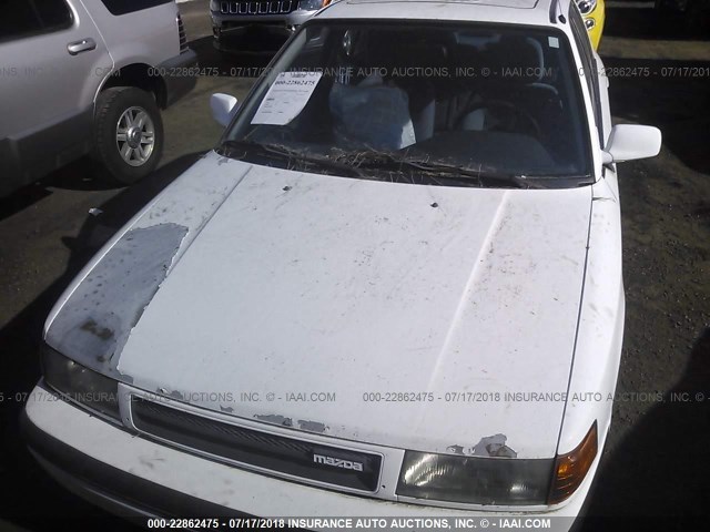 JM1BG226XM0262258 - 1991 MAZDA PROTEGE LX WHITE photo 6