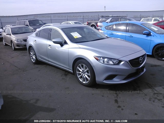 JM1GJ1U59G1455747 - 2016 MAZDA 6 SPORT SILVER photo 1