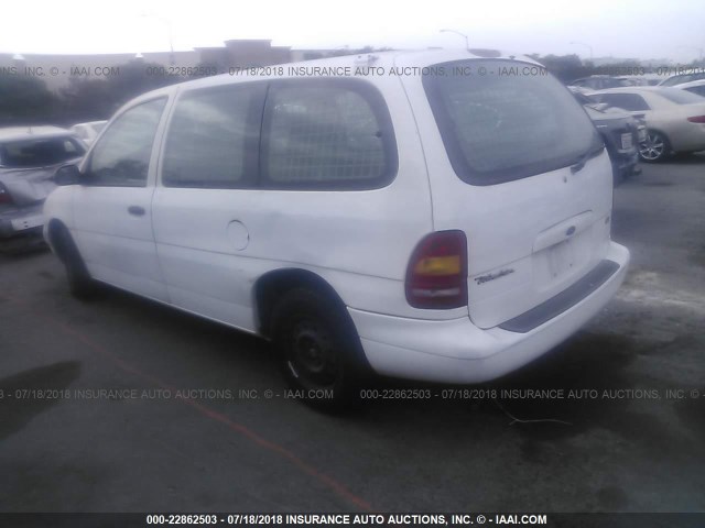 2FTDA54U2WBB52362 - 1998 FORD WINDSTAR WHITE photo 3