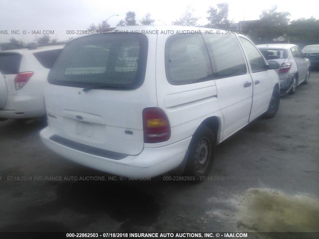 2FTDA54U2WBB52362 - 1998 FORD WINDSTAR WHITE photo 4