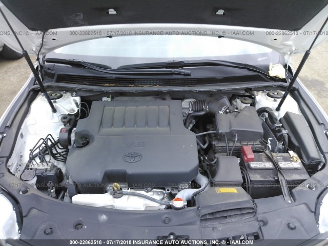 4T1BK1EBXGU204726 - 2016 TOYOTA AVALON XLE PLUS/PREMIUM/TOUR/LTD WHITE photo 10