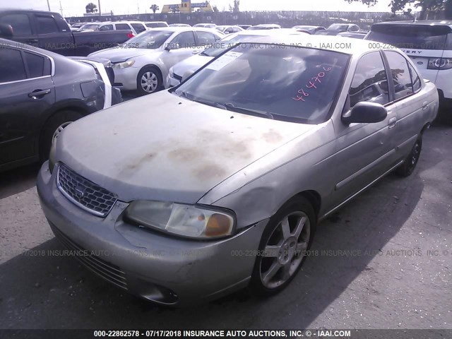 3N1CB51D61L484706 - 2001 NISSAN SENTRA XE/GXE TAN photo 2