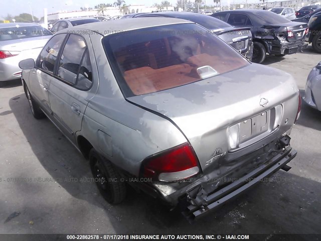 3N1CB51D61L484706 - 2001 NISSAN SENTRA XE/GXE TAN photo 3