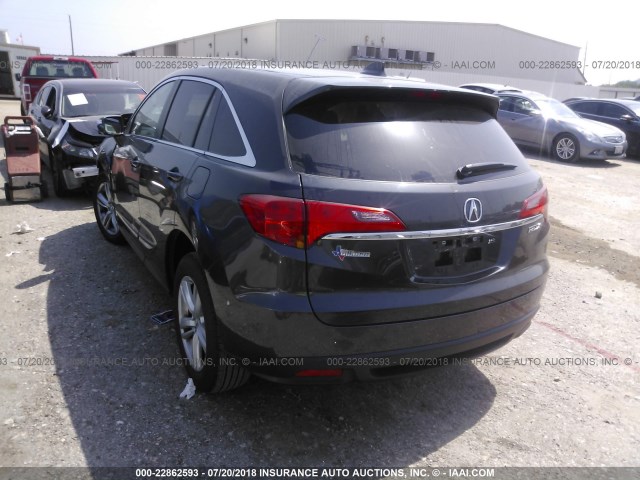 5J8TB3H59DL011738 - 2013 ACURA RDX TECHNOLOGY BLACK photo 3