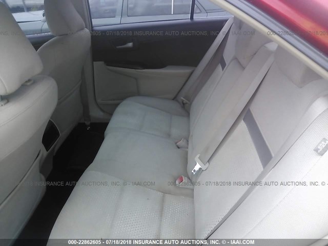 4T1BF1FK9DU665155 - 2013 TOYOTA CAMRY L/SE/LE/XLE 红色 照片 8