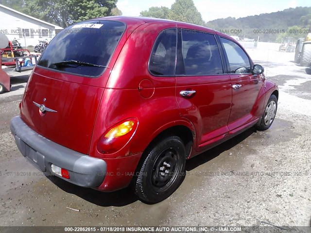 3C4FY48B23T644719 - 2003 CHRYSLER PT CRUISER CLASSIC RED photo 4