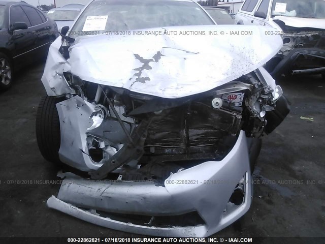 4T4BF1FK8DR312587 - 2013 TOYOTA CAMRY L/SE/LE/XLE SILVER photo 6