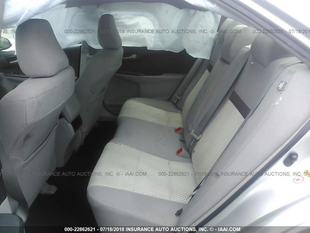 4T4BF1FK8DR312587 - 2013 TOYOTA CAMRY L/SE/LE/XLE SILVER photo 8