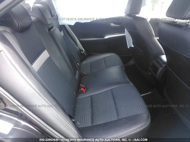 4T1BF1FK1CU195072 - 2012 TOYOTA CAMRY SE/LE/XLE BLACK photo 8