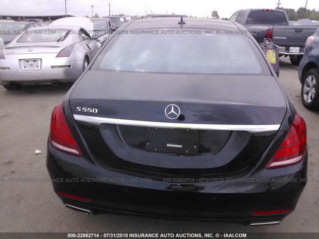 WDDUG8CB0FA193252 - 2015 MERCEDES-BENZ S 550 BLACK photo 6