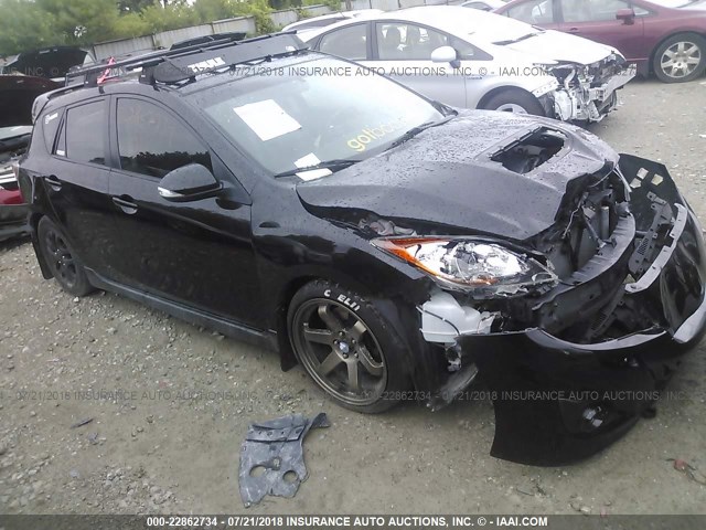 JM1BL1L43D1814244 - 2013 MAZDA SPEED 3 BLACK photo 1