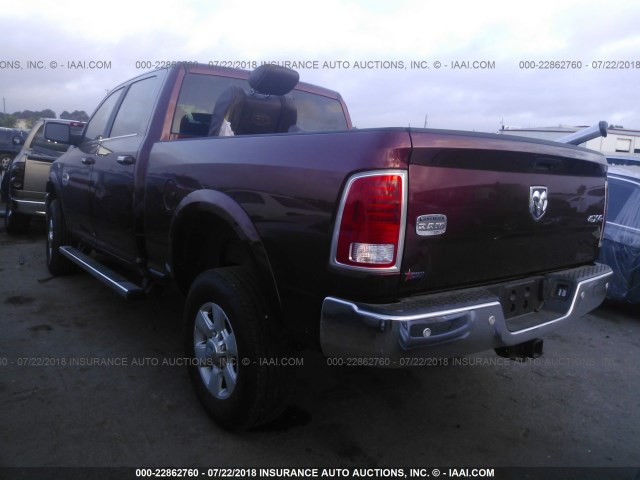 3C6UR5GL9HG733828 - 2017 RAM 2500 LONGHORN MAROON photo 3