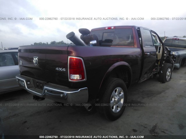 3C6UR5GL9HG733828 - 2017 RAM 2500 LONGHORN MAROON photo 4