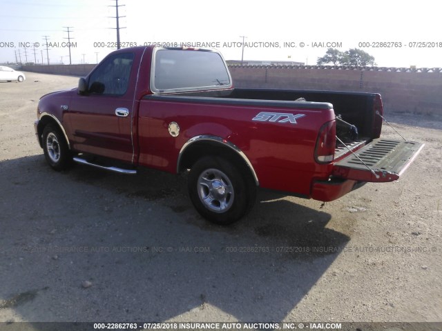 2FTRF17224CA49444 - 2004 FORD F-150 HERITAGE CLASSIC RED photo 3