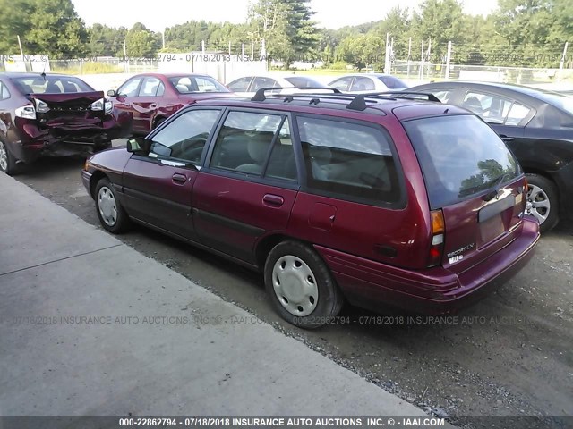 1FASP15J4SW313067 - 1995 FORD ESCORT LX/SPORT RED photo 3