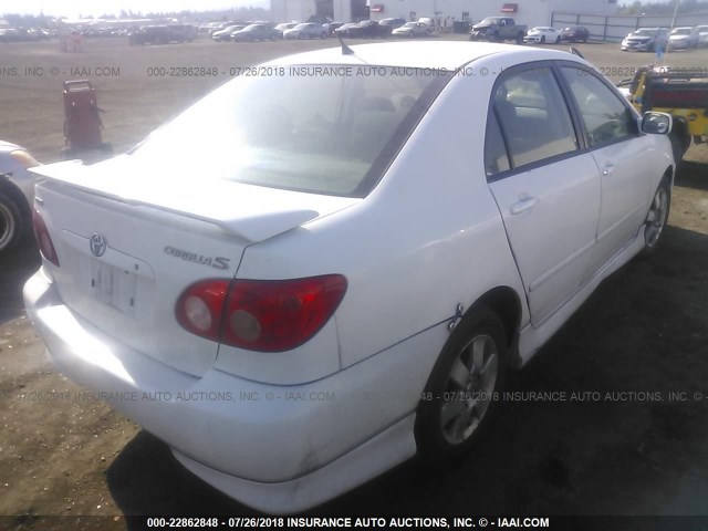 1NXBR32E06Z671545 - 2006 TOYOTA COROLLA CE/LE/S WHITE photo 4