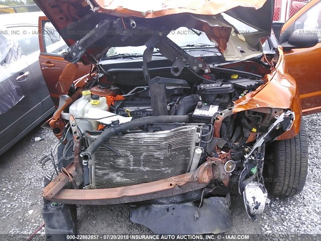 1B3CB3HA7BD104861 - 2011 DODGE CALIBER MAINSTREET ORANGE photo 10