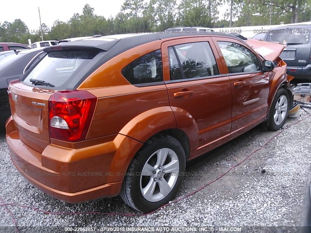 1B3CB3HA7BD104861 - 2011 DODGE CALIBER MAINSTREET ORANGE photo 4