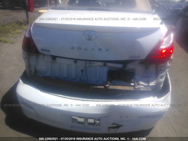 4T1FA38P57U131353 - 2007 TOYOTA CAMRY SOLARA SE/SLE თეთრი ფოტო 6