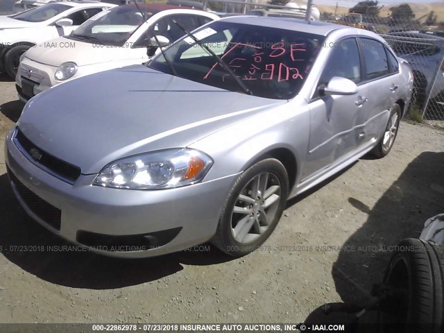 2G1WC5E37C1332195 - 2012 CHEVROLET IMPALA LTZ SILVER photo 2