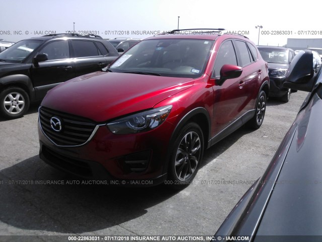 JM3KE2DY6G0854904 - 2016 MAZDA CX-5 GRAND TOURING RED photo 3