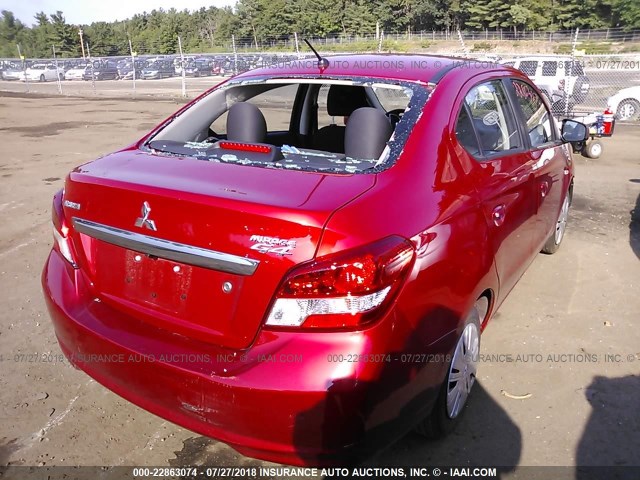 ML32F3FJ0JHF00287 - 2018 MITSUBISHI MIRAGE G4 ES Qırmızı foto 4