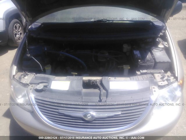 2C4GP34312R628884 - 2002 CHRYSLER TOWN & COUNTRY EL TAN photo 10