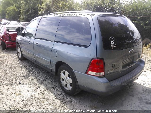 2FMZA57674BA20953 - 2004 FORD FREESTAR SES BLUE photo 3