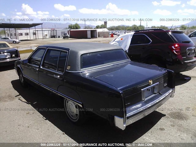 1G6CG53B3M4337086 - 1991 CADILLAC FLEETWOOD 60 SPECIAL BLUE photo 3