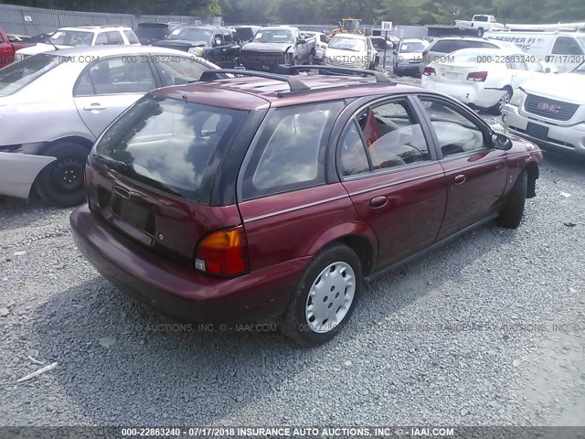 1G8ZK8278VZ278782 - 1997 SATURN SW2 RED photo 4