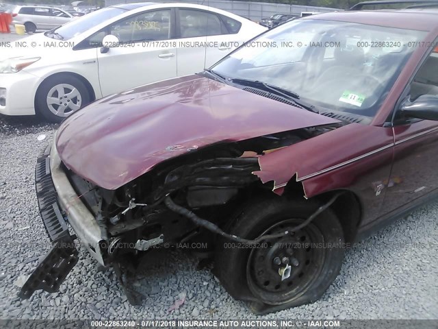 1G8ZK8278VZ278782 - 1997 SATURN SW2 RED photo 6