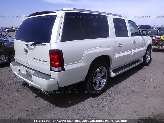 3GYFK66N24G230354 - 2004 CADILLAC ESCALADE ESV WHITE photo 4