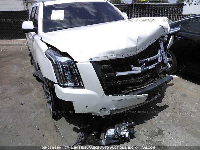 1GYS4HKJ9HR236889 - 2017 CADILLAC ESCALADE ESV LUXURY WHITE photo 6