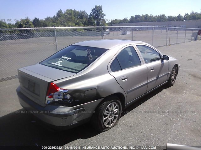 YV1RS61T842374700 - 2004 VOLVO S60 TAN photo 4