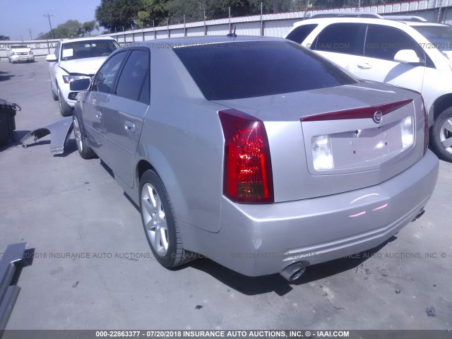 1G6DN56S450125201 - 2005 CADILLAC CTS-V SILVER photo 3