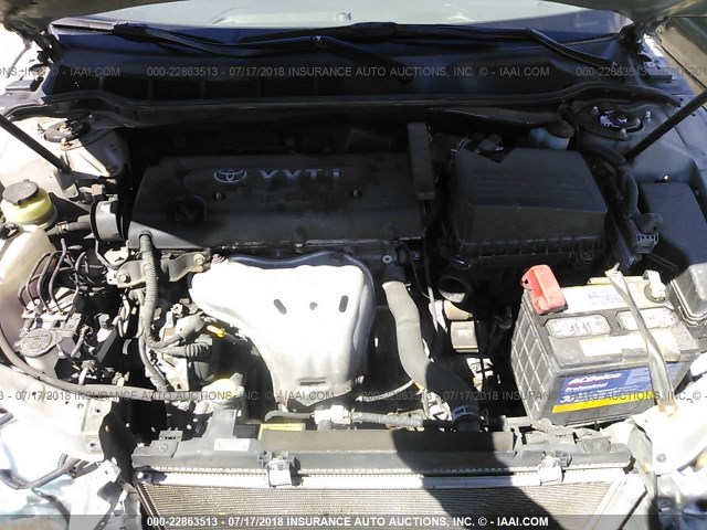 4T1BE46KX7U613526 - 2007 TOYOTA CAMRY NEW GENERAT CE/LE/XLE/SE SILVER photo 10