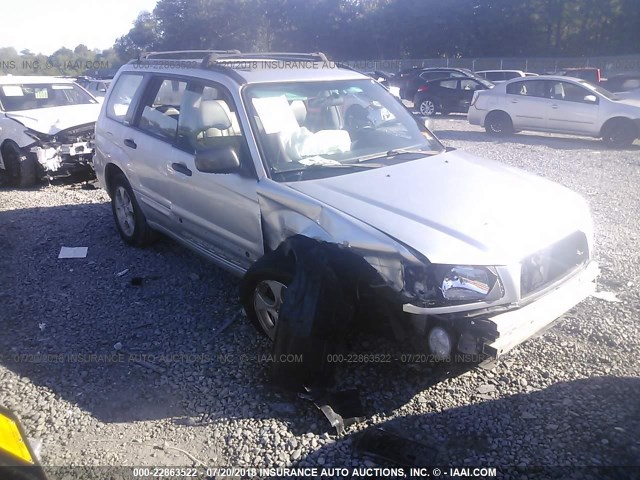 JF1SG656X4H763872 - 2004 SUBARU FORESTER 2.5XS SILVER photo 1