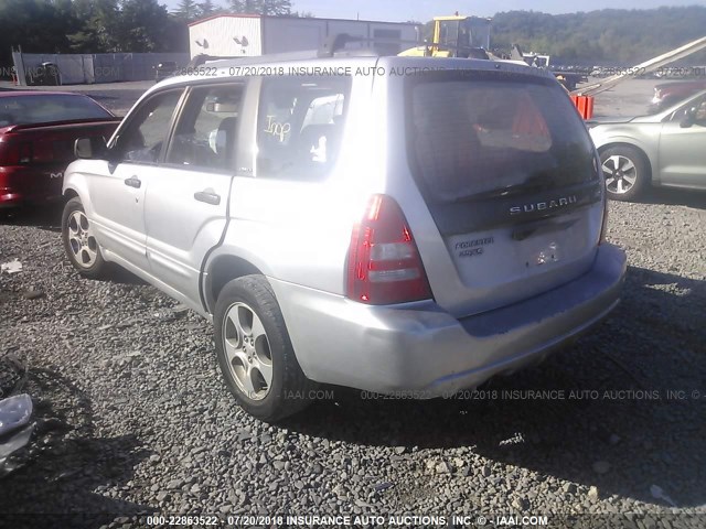 JF1SG656X4H763872 - 2004 SUBARU FORESTER 2.5XS ვერცხლისფერი ფოტო 3