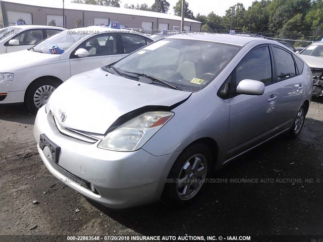 JTDKB20U857040763 - 2005 TOYOTA PRIUS SILVER photo 2