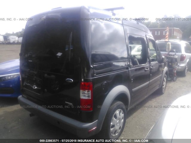NM0LS6AN2DT142324 - 2013 FORD TRANSIT CONNECT XL BLACK photo 4