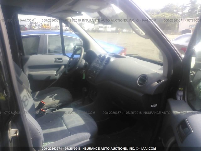 NM0LS6AN2DT142324 - 2013 FORD TRANSIT CONNECT XL BLACK photo 5
