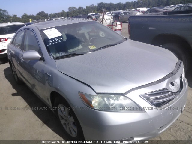 4T1BB46K17U029198 - 2007 TOYOTA CAMRY NEW GENERAT HYBRID SILVER photo 1