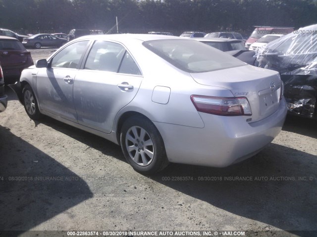 4T1BB46K17U029198 - 2007 TOYOTA CAMRY NEW GENERAT HYBRID SILVER photo 3