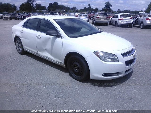 1G1ZG57B894215065 - 2009 CHEVROLET MALIBU LS თეთრი ფოტო 1