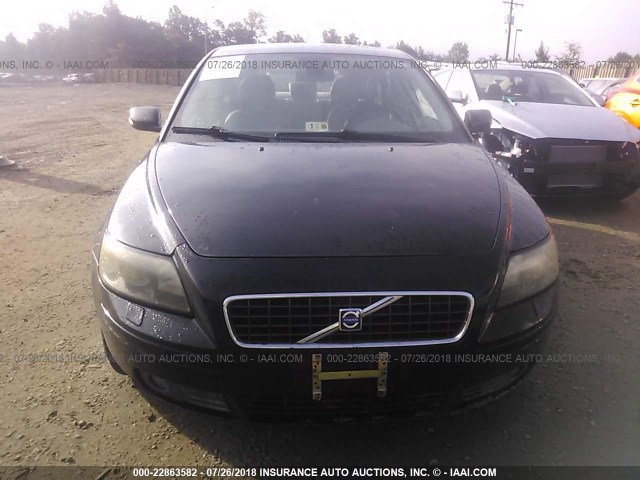 YV1MS682162196672 - 2006 VOLVO S40 T5 BLACK photo 6